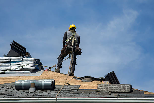 Professional Gutter Installation technician working in Galena, IL